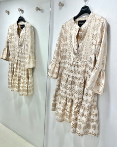 “Rosalia” Boho Dress - White