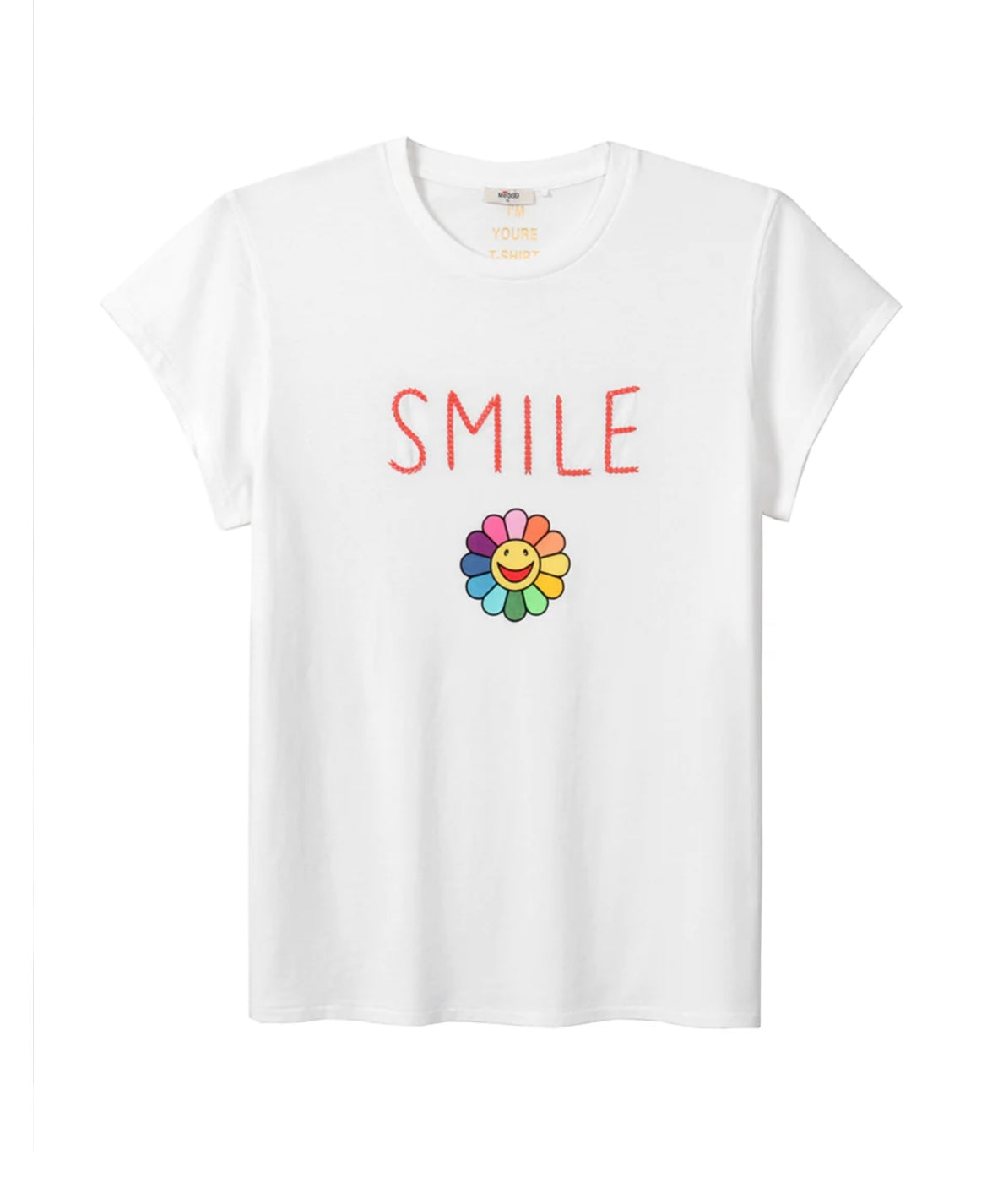 Zoey Cotton T-Shirt - “SMILE”