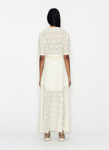 LACE N GRACE SKIRT - OFF WHITE