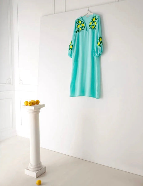 Lemon Dress | Turquoise