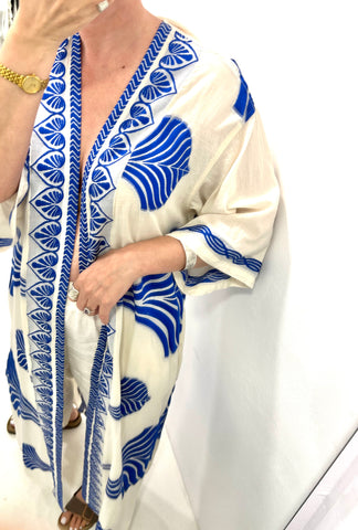 “Frida” Kimono - Blue