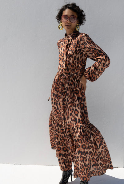 Sara Leopard Dress