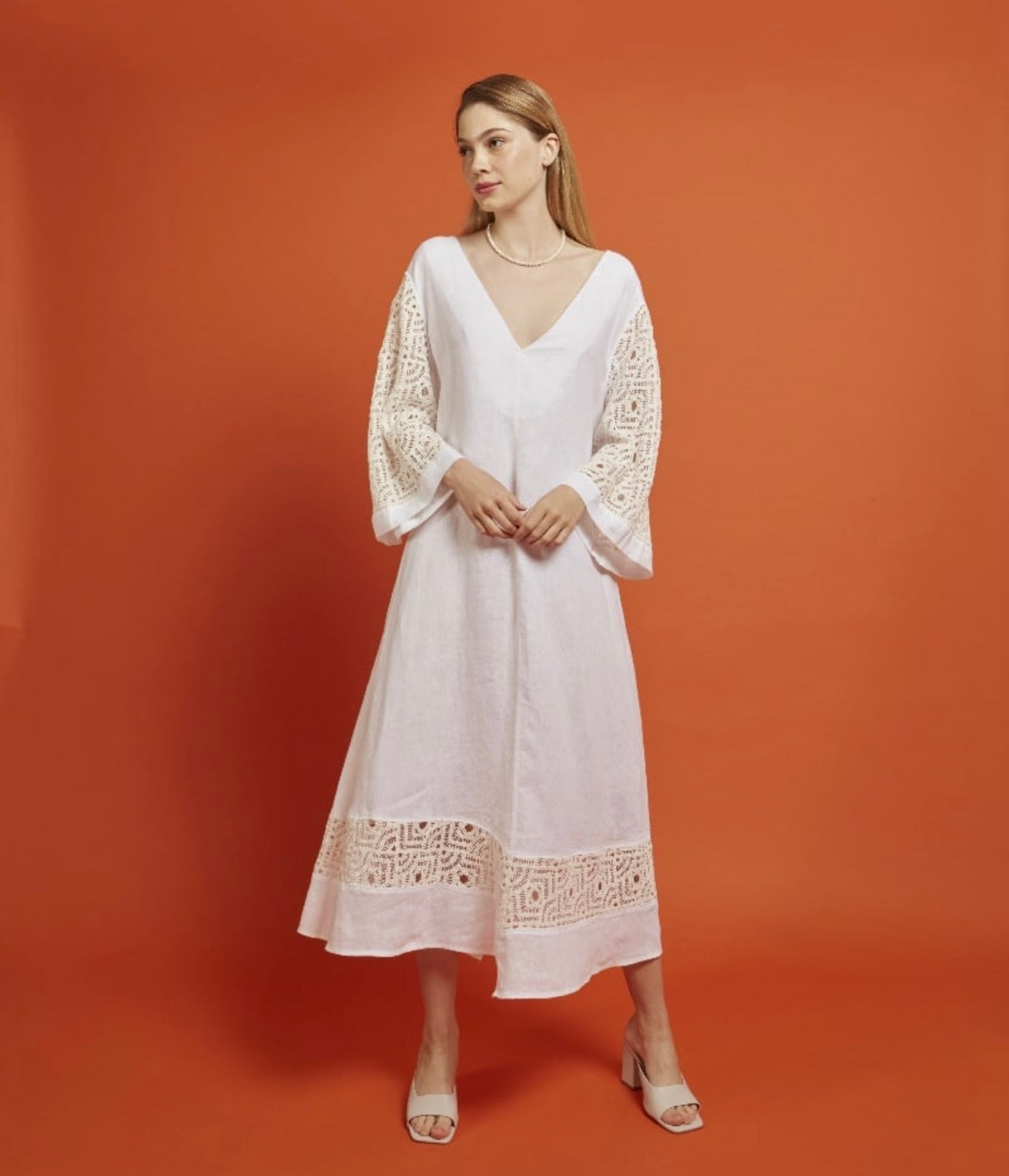 “Antigone” Linen Dress