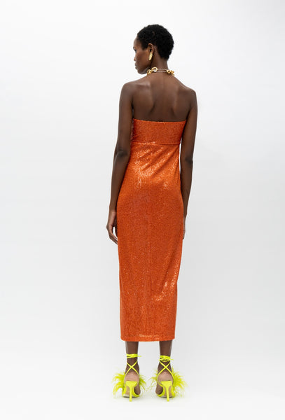 Ophelia Orange Dress