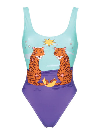 TIGER PRINTED SWIMSUIT
