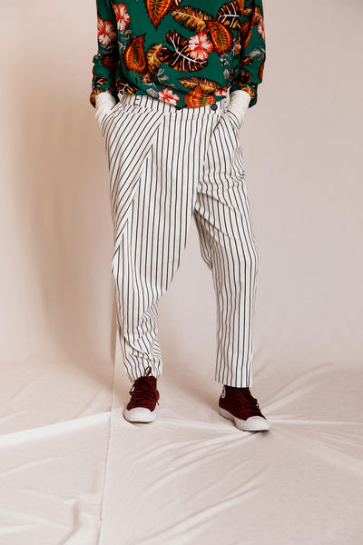 Nene pants striped white