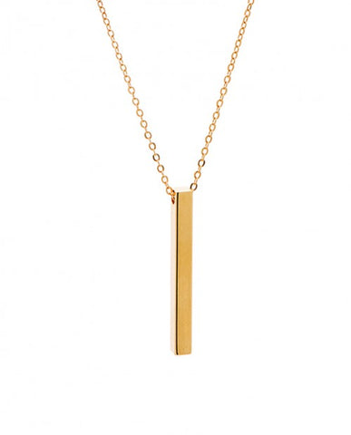 NECKLACE VERTICAL "LESS IS MORE" GOLD