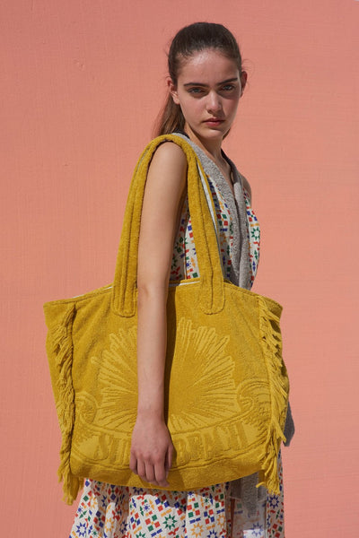 JUST CURRY TERRY TOTE BEACH BAG