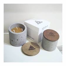 Luxury Handcrafted Candles 100% Pure Beeswax (Grey - Large)