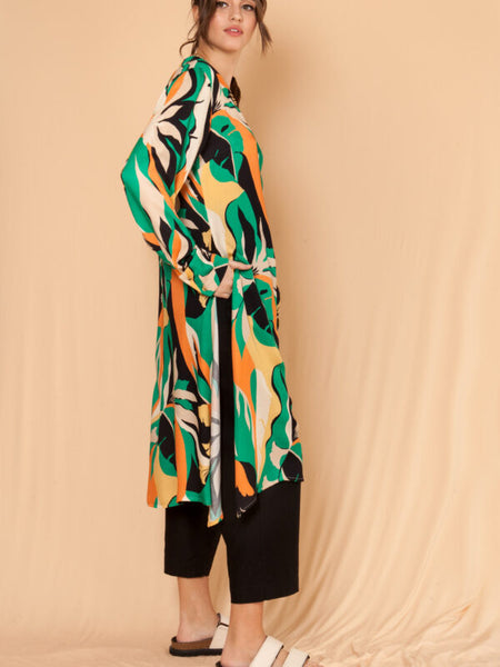 Camellia Green Long Shirt