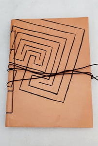 Knossos Labyrinth, Leather Notebook A6
