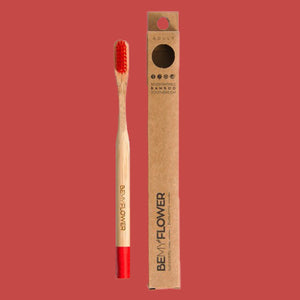 Bamboo Toothbrush Red / Medium