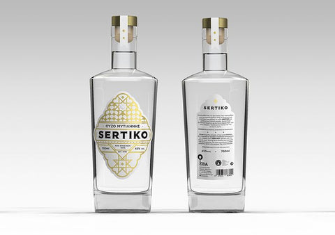 OUZO of Mitilini "SERTIKO" - Double distillation 45% alc.