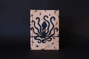 Leather Journal Notebook A5, Minoan Octopus.