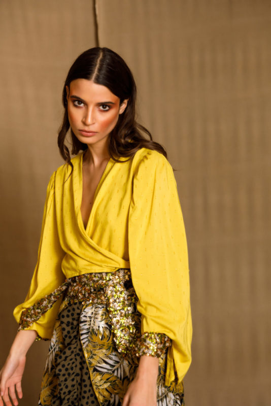Hermosa yellow long-sleeved top