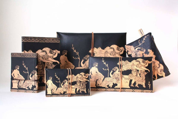 Leather Clutch Envelope, The Abduction of the Daughters of Leucippus
